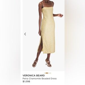 NWT Veronica Beard Petra Dress - Chamomile Yellow